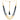 22KT (916) Yellow Gold Black Beaded Multi-Layer Thusi Necklace