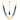 22KT (916) Yellow Gold Black Beaded Multi-Layer Thusi Necklace