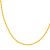 22K gold chain with a sleek modern chic design 