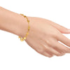 22K gold bracelet with a string of butterfly motifs 