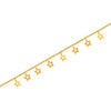 22K gold bracelet with a string of star motifs 