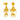 22k Gold Jhumka Earrings Tiered Jhumka Design