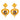 22k Gold Statement Drop Earrings With Enamel And Gold Ball Detailing