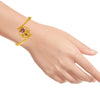 22K Gold Bangle With Lotus And Leaf Design For Women & Girls - 1 Piece