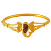 22K Gold Bangle With Ganesha Inspired Elephant Design For Women & Girls - 1 Piece