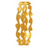 22K Gold Wavy Bangles With Leaf Motifs For Women & Girls - 2 Piece