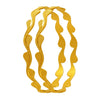 22K Gold Wavy Bangles With Leaf Motifs For Women & Girls - 2 Piece