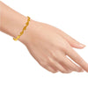 22K Gold Wavy Bangles With Leaf Motifs For Women & Girls - 2 Piece