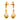22k Gold Drop Earrings Temple Architectural Design