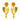22k Gold Drop Earrings Floral Drop Design