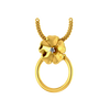 22K Floral Themed Gold Pendant Design 