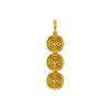 Elongated Gold Pendant Set To Adorn You For Festivities