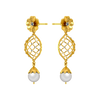 DNA Design Gold Earrings