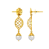 DNA Design Gold Earrings