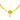 22KT (916) Yellow Gold Heritage Floral Design Necklace (2.2g)