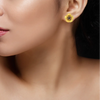 22K Beautiful studs with gold petals and elegant design