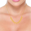 Lovely 22K Gold Necklace With Intricate Heart Details 