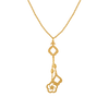 A beautiful 22K gold chain adorned with floral and other delicate designs