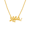 Mesmerizing 22K Gold Necklace Adorned With Delicate Birds And LOVE Cutout 