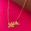 Mesmerizing 22K Gold Necklace Adorned With Delicate Birds And LOVE Cutout 