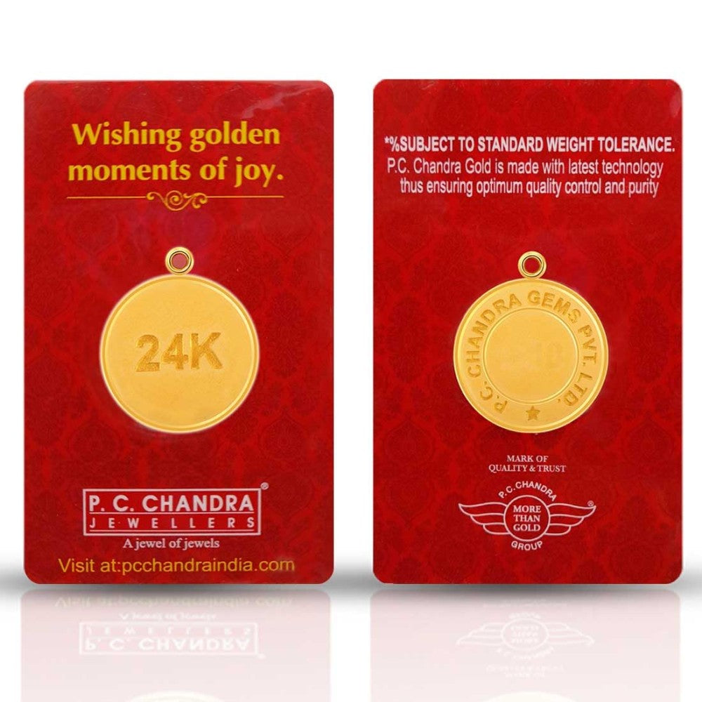 Georgeous 24k, 10 gm Gold Coin Pendant.