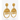 22KT Gold Traditional Filigree Pasha Earrings for Women