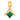 9KT (375) BIS Hallmark Gold Lush Arc Pendant for Women & Girls (Without Chain)