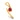 9KT (375) BIS Hallmark Gold Ember Curve Pendant for Women & Girls (Without Chain)