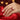 9KT (375) BIS Hallmark Gold Red Rosette Ring for Women & Girls