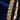 Kusumgranthi 22KT Gold Floral Link Single Bangle for Women