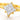 18KT Gold Stellar Glow Diamond Star Ring for Women & Girl's