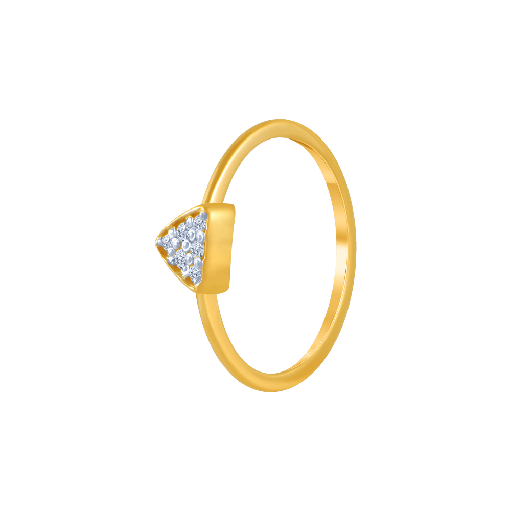 14KT (585) Yellow Gold and Diamond Ring for Women