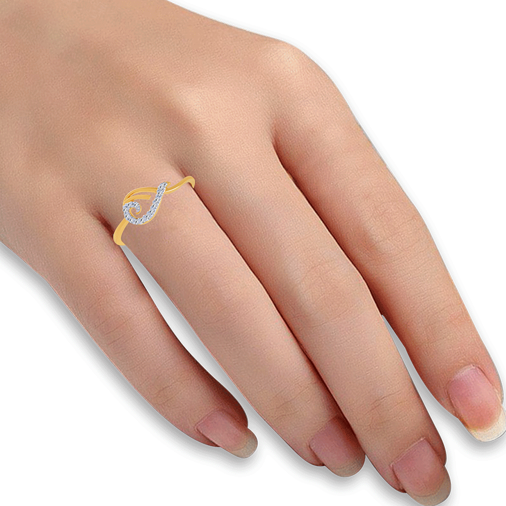 18K Rose Gold Diamond Rings for Girls | Shop Online| PC Chandra Jewellers