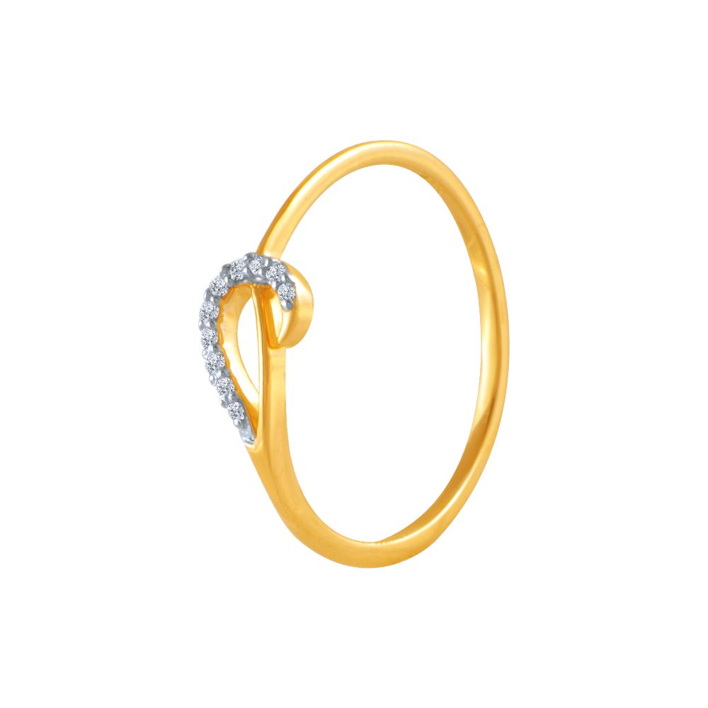 14k (585) Yellow Gold and Diamond Ring for Women