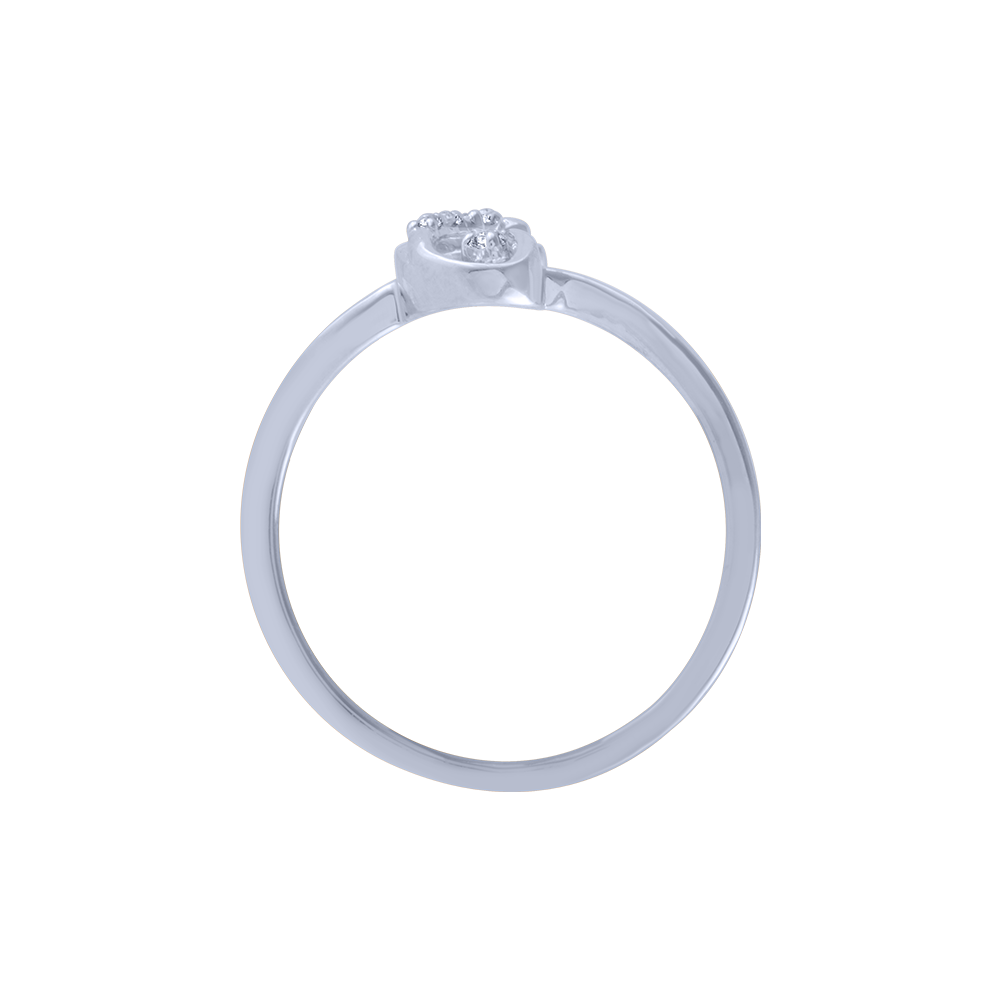 14KT (585) White Gold and Diamond Ring for Women