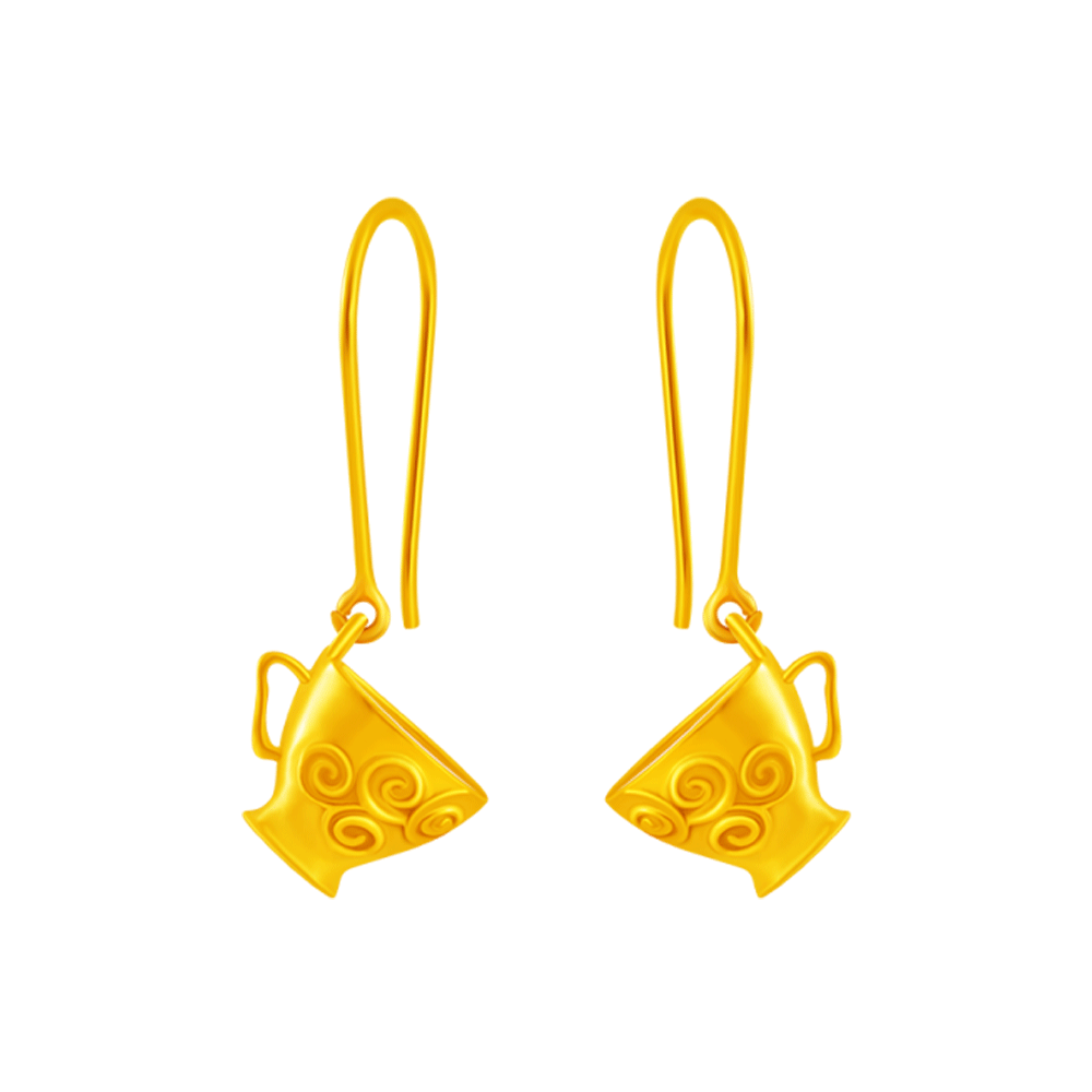 14KT (585) Yellow Gold Clip-On Earrings for Women