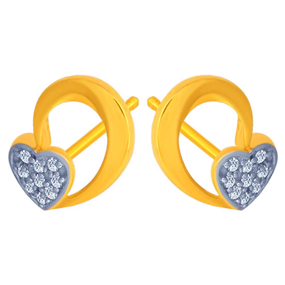 Exclusive Heart Shape 14K Gold Earrings