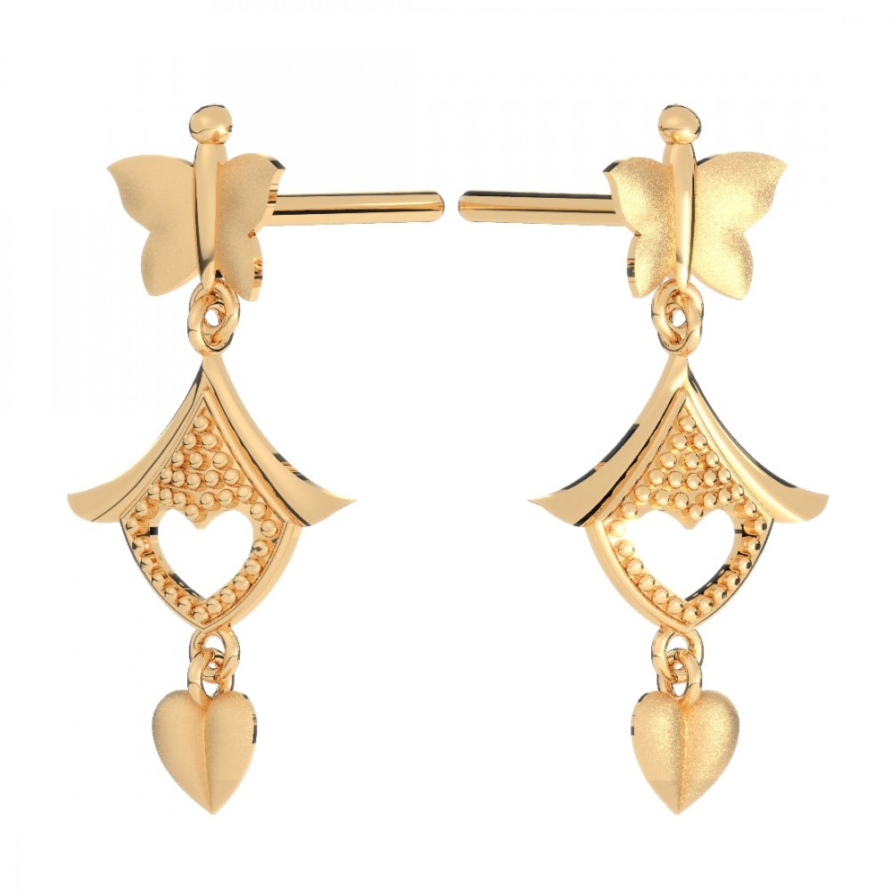 14KT (585) Yellow Gold Earring for Women