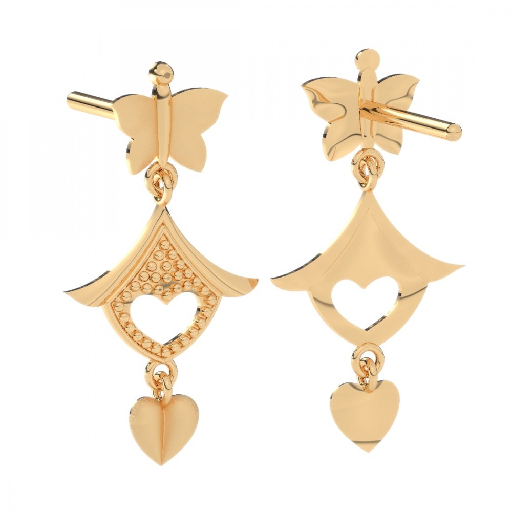 14KT (585) Yellow Gold Earring for Women