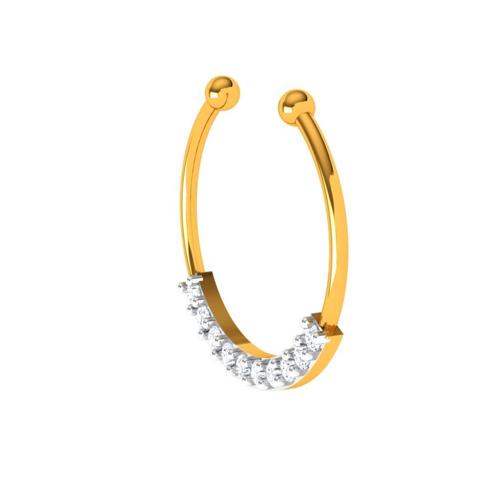 18k Solid Gold Nose Ring-nose Gold Hoop,gold Nose Ring,solid Gold Nose Ring,indian  Nose Gold Ring-nose Hoop-tribal Nose Ring-gold Nostril - Etsy Israel
