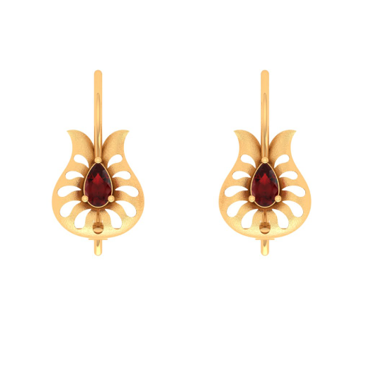 Gold 2 in 1 Hanging Earrings – Hirapanna Jewellers