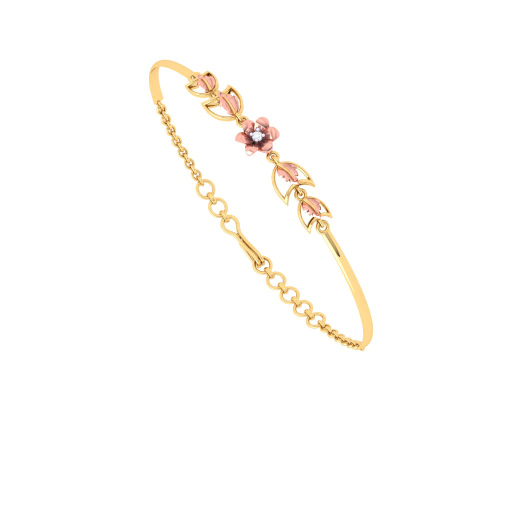 Immaculately Crafted Impeccable Gold Bracelet For Women 