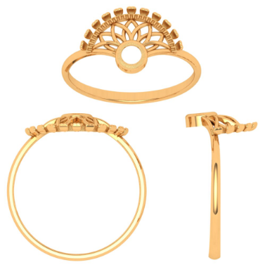 Girlish Silver Ring Design | Queen Crown 100 Language Ring | Silveradda