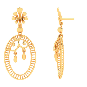 PC Chandra Jewellers 22KT Yellow Gold Jhumki Earrings for Women  593  Grams  Amazonin Fashion