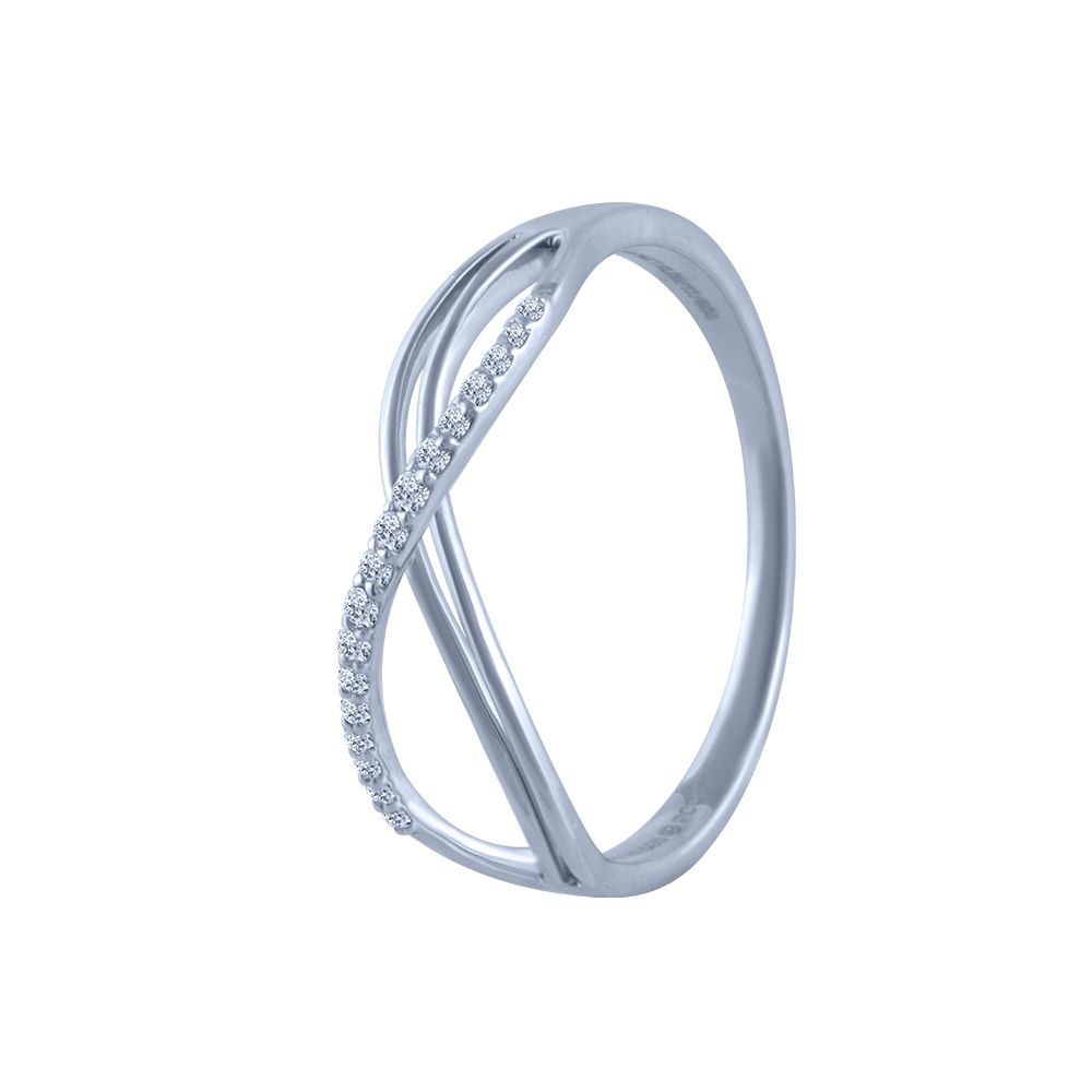 14k (585) White Gold and Diamond Ring for Women