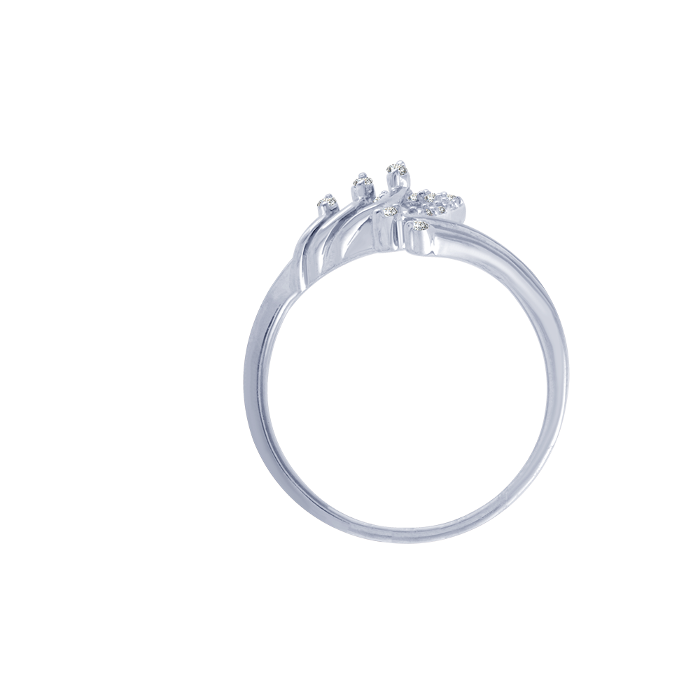 14KT (585) White Gold and Diamond Ring for Women