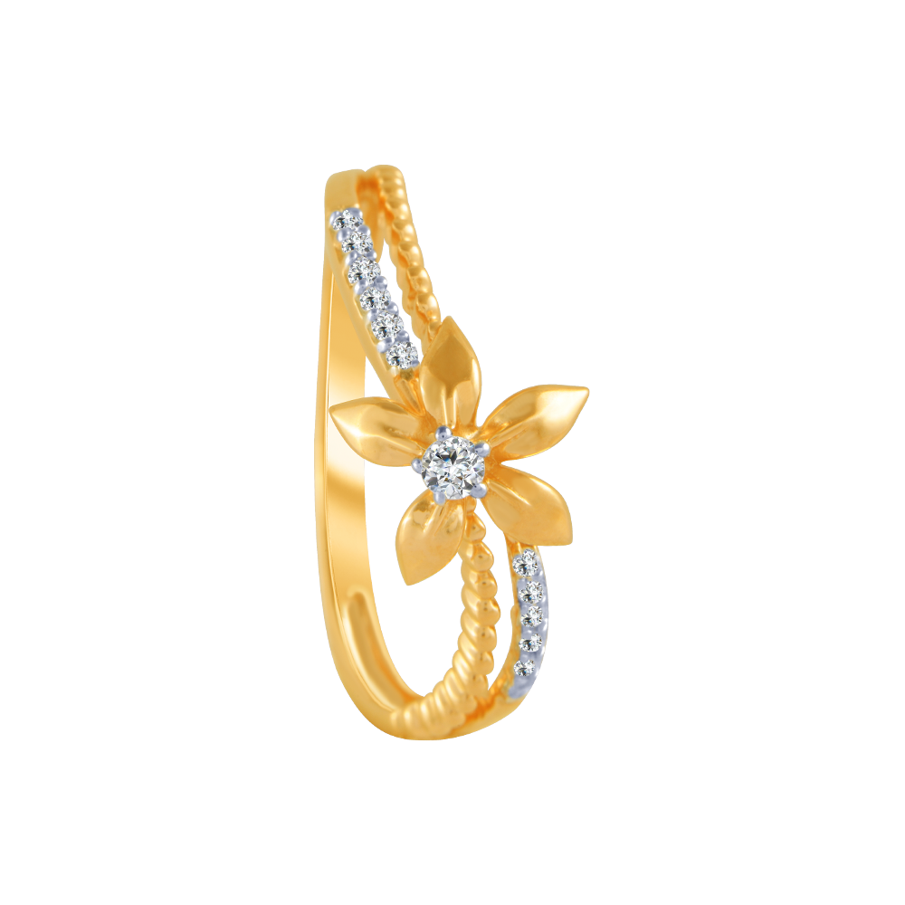 P.C. Chandra Jewellers Metal 22k (916) Yellow Gold Ring for Women :  Amazon.in: Fashion