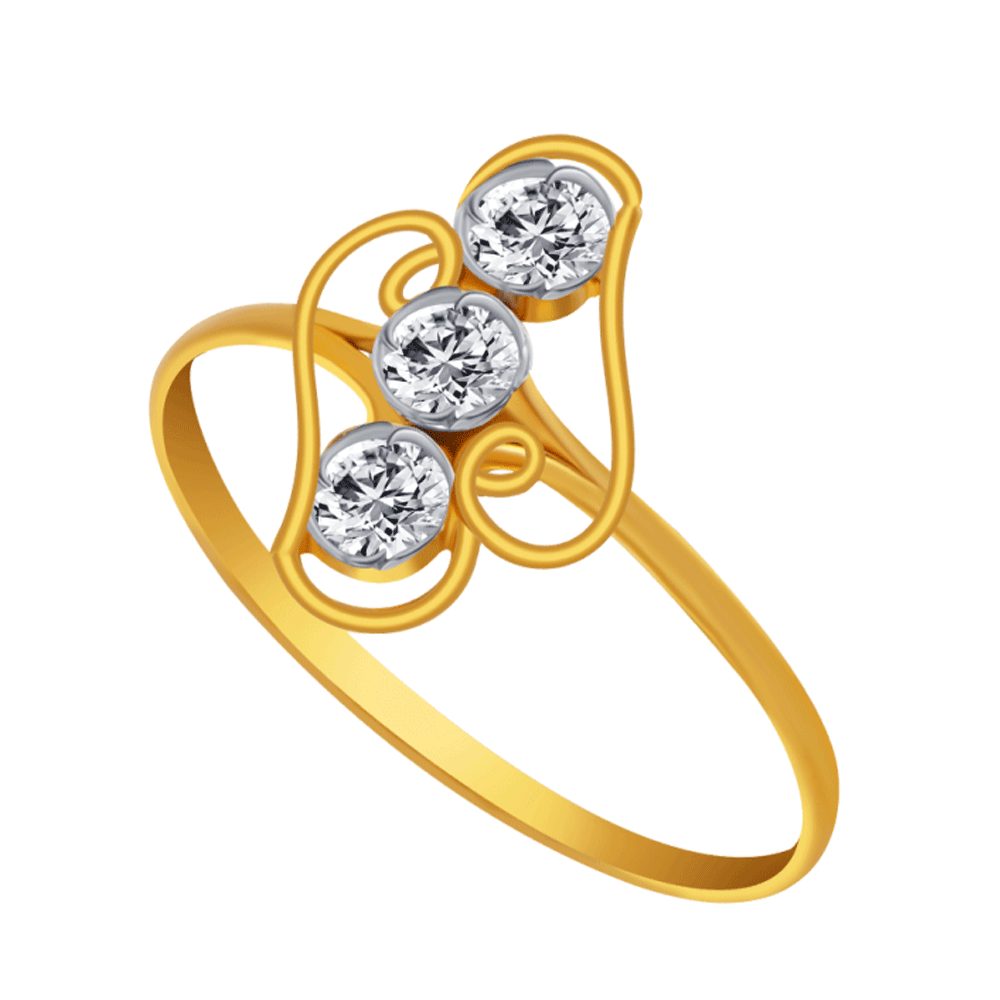 PC Chandra 14K Rose Gold Diamond Flower Rings Collection Online