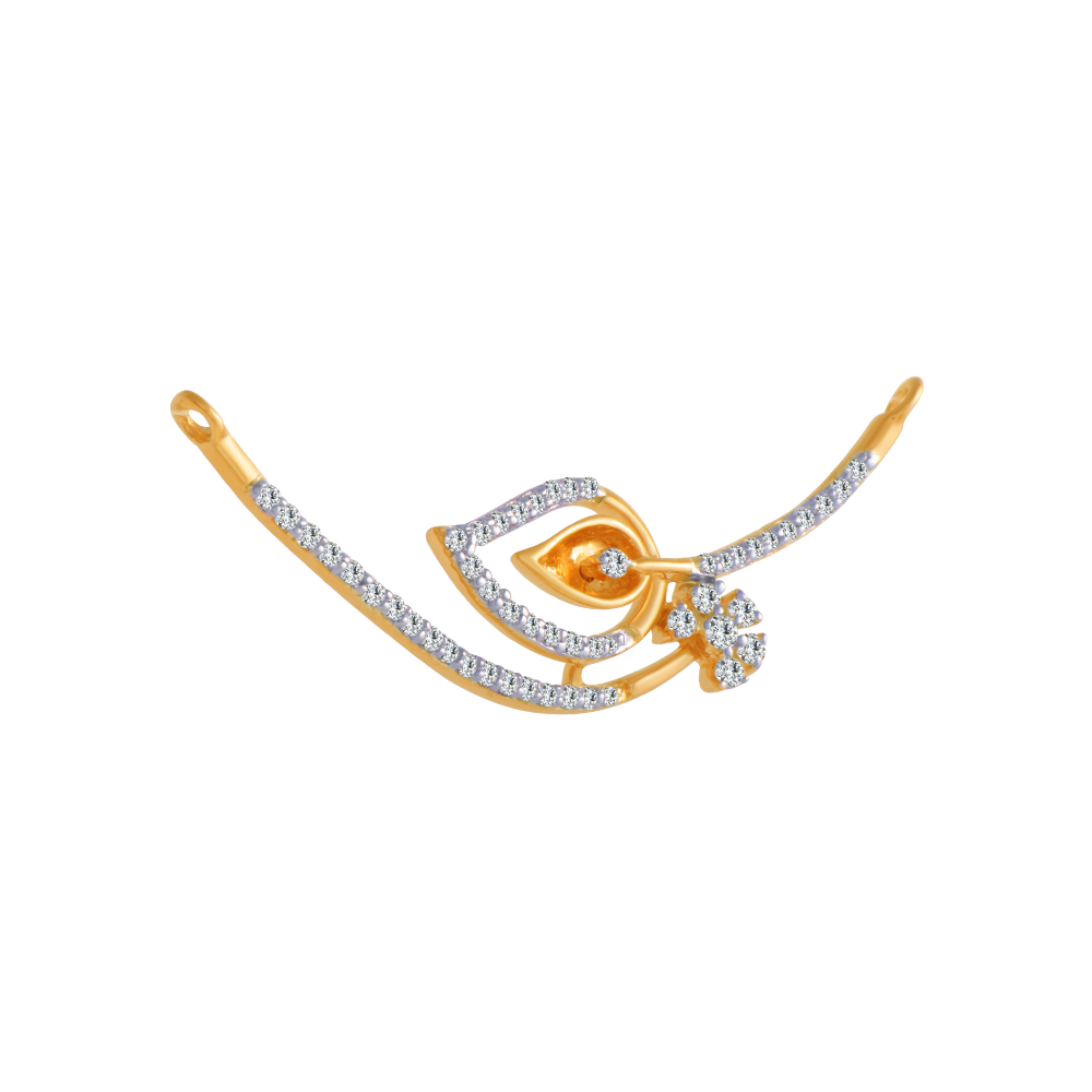 14KT (585) Yellow Gold and Solitaire Pendant for Women