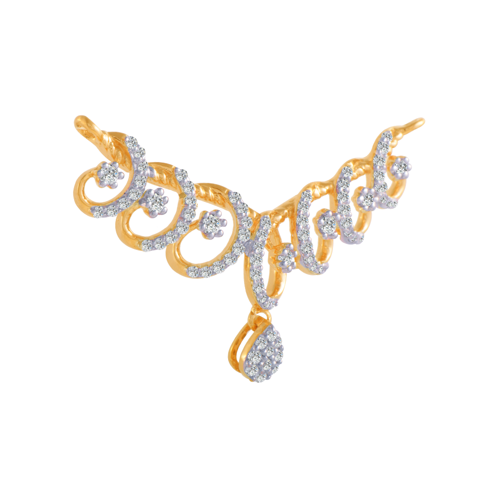 14KT (585) Yellow Gold and Solitaire Pendant for Women